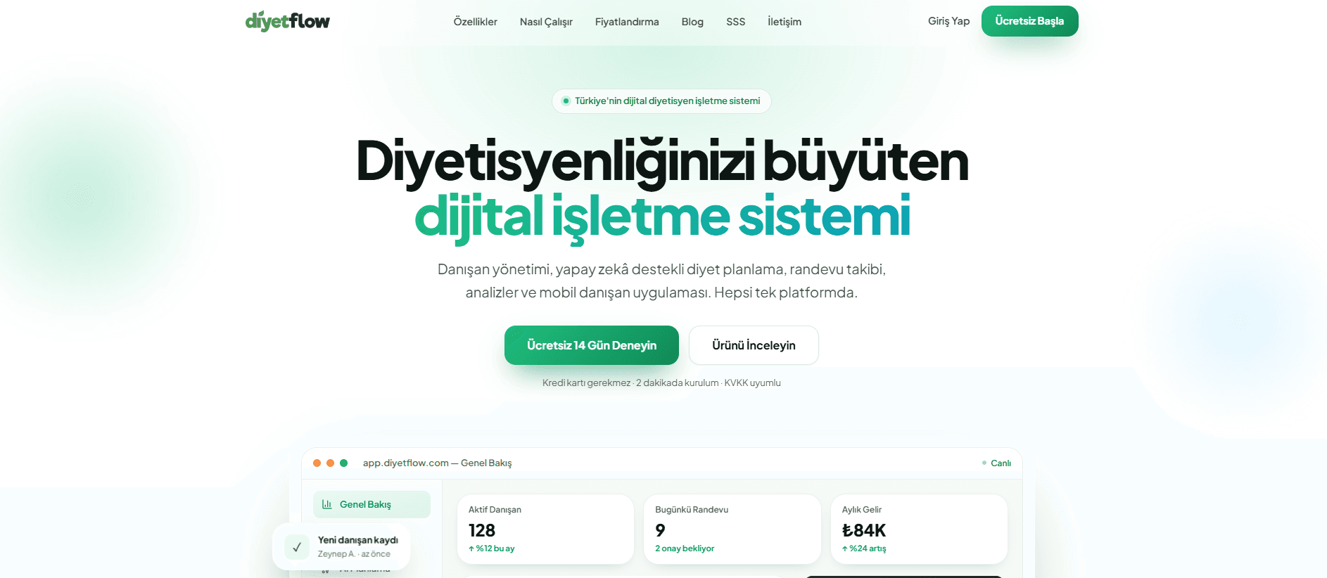 DiyetFlow proje görseli